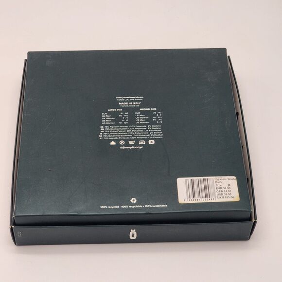 Jurassic World x Jimmy Lion Socks 4-Pack Men's 4.5-7.5 Women's 6-9 - Picture 3 of 4